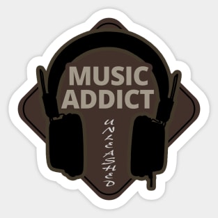 Music Addict Sticker